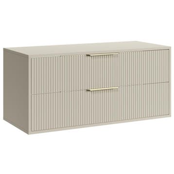 Wastafelkast Rimini 100 cm - Beige - Badmeubel, Verzenden, Nieuw, Wastafelkast