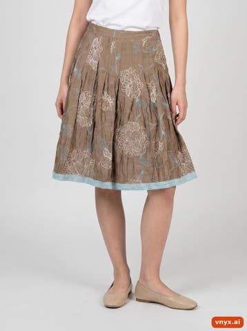 ANDOLERA Plisserokken Dames maat W36 Bruin Vintage, Kleding | Dames, Ophalen of Verzenden, Nieuw