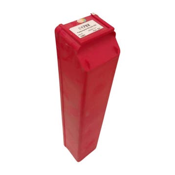 Stellingbak 500x95x85 mm, rood pp, gebruikt, Ophalen of Verzenden