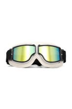 Goggles Motorbril Skibril Bril Wit Montuur Oranje Spiegelgla, Ophalen of Verzenden, Nieuw, Overige maten, Carnaval