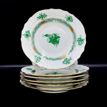 Herend - Exquisite Set of 6 Plates (19 cm) - Chinese