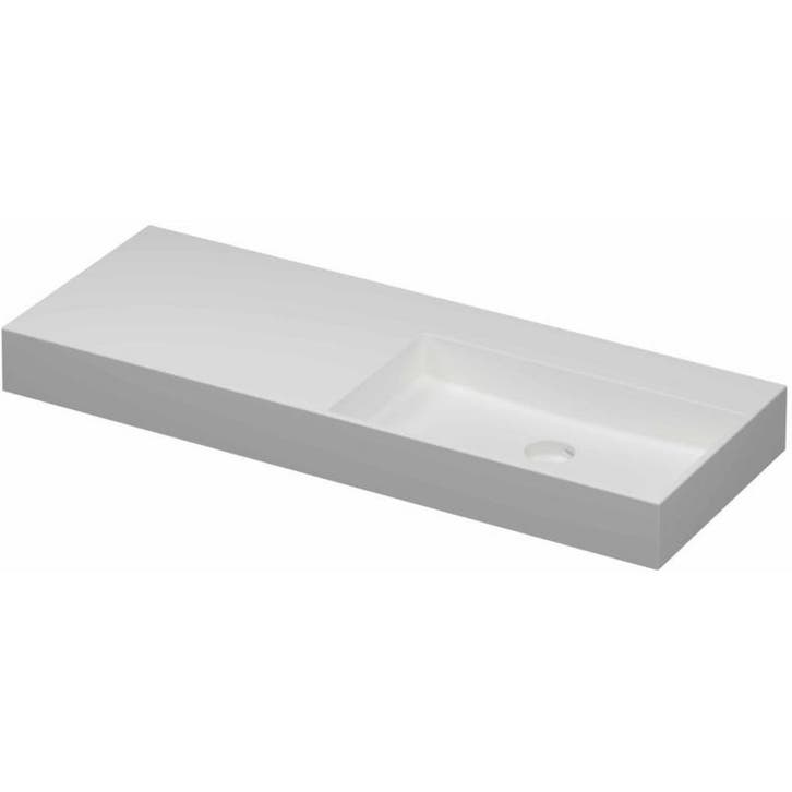INK United Wastafel Porselein Rechts Zonder Kraangat incl., Doe-het-zelf en Verbouw, Sanitair, Nieuw, Ophalen of Verzenden