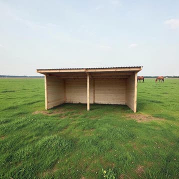 6x3m BUITENSTALLEN SCHUILSTAL PAARDENBOXEN voor paarden, Weidegang