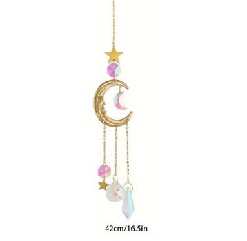 Maan Prisma Zonvanger met Kristallen Suncatcher Raam, Verzenden, Nieuw