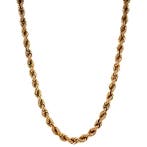 Gouden koord collier 14 krt, Sieraden, Tassen en Uiterlijk, Kettingen, Ophalen of Verzenden, Nieuw