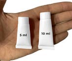 Set van 50 hervulbare, lege tubes (10 ml, wit), Ophalen of Verzenden, Nieuw
