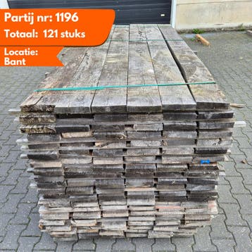 Partij Eiken planken 2000-2100-2300x160x27-30mm Windgedroogd, Ophalen of Verzenden, Nieuw