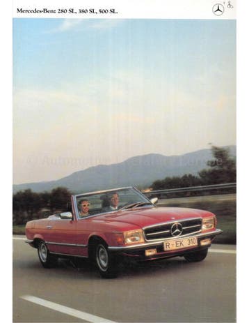 1980 MERCEDES BENZ SL BROCHURE FRANS, Nieuw, Author