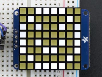 8x8 Ultra Bright Square White LED Matrix + Backpack  Adaf..., Verzenden, Nieuw
