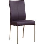 Leren eetkamerstoel Comfort - Toledo Aubergine (paars) -, Ophalen of Verzenden, Nieuw, Leer, Modern
