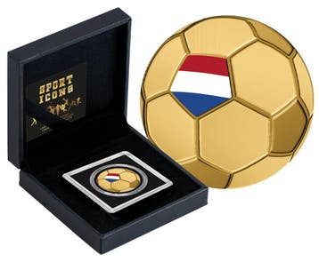 Sport Icons - Voetbal Nederland | 24 karaat Gouden Munt, Verzenden