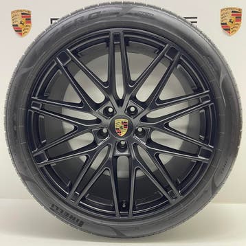 Porsche Cayenne E3 II 22inch RS Spyder GTS met  banden, Ophalen, Gebruikt, Banden en Velgen, Overige maten