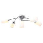 vidaXL Plafondlamp met keramieken cilindervormige kappen, Verzenden, Nieuw