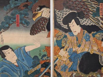 KUNISADA • JIRAIYA — GIGANTISCHE ADELAAR • Japanse houtsnede