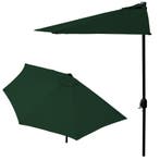 Halve Balkonparasol Groen 240cm | Nieuw | OP=OP, Tuin en Terras, Parasols, Muurparasol, Nieuw, Waterdicht, 2 tot 3 meter