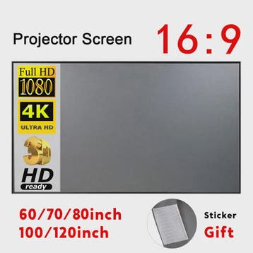 Draagbaar Projectiescherm - Anti-Licht - 60 t/m 120 Inch, Verzenden, Nieuw