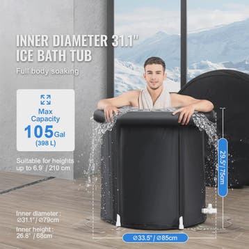 Draagbare Opblaasbare Ice Bath Tub voor Koudwatertherapie en, Verzenden, Nieuw