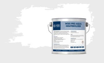 Wixx PRO Aqua Houtenvloer Satin Wit 10L, Wit, Nieuw, Verf, Verzenden
