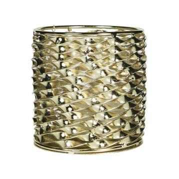 windlicht metaal champagne goud d, Verzenden, Nieuw