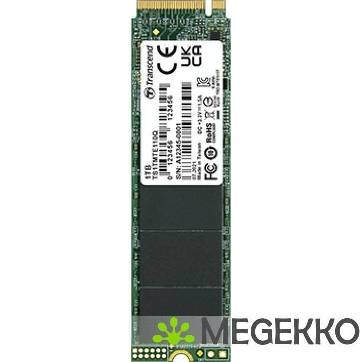 Transcend SSD MTE110Q 1TB NVMe PCIe Gen3 x4, Computers en Software, Harde schijven, Nieuw, Verzenden