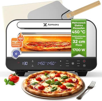 Steenoven Pizzaoven 32cm | Aluminium | Laatste Stuk!, Ophalen of Verzenden, Zo goed als nieuw, Azmsary