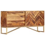 vidaXL Dressoir 118x30x60 cm massief acaciahout, Huis en Inrichting, Kasten | Dressoirs, 100 tot 150 cm, Verzenden, Nieuw, 25 tot 50 cm