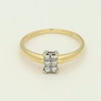 Ring - 18 karaat Geel goud Diamant (Natuurlijk), Nieuw