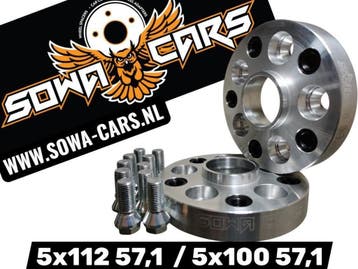 Adapters / Steekadapters 5x112 (57,1) naar 5x100 (57,1) 20mm, Verzenden