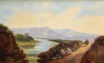 Franse school (XIX) - River landscape