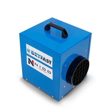 Bouwdroger 100L huren Tiel v.a. €40/wk - geleverd regio Tiel, Ophalen, Zo goed als nieuw, Ventilator en Afzuiger