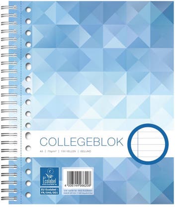 Work Work Collegeblok - A5 - Gelijnd -160 bladzijden, Ophalen of Verzenden
