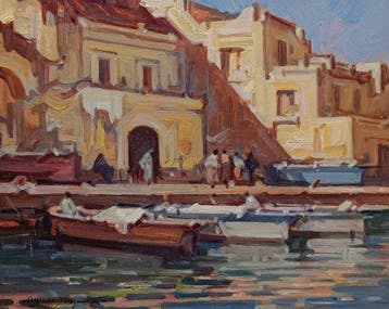 Alfredo Sablautzki (1921-2002) - Borgo marinaro