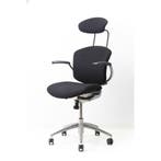 Savo Ikon design Bureaustoel showroommodel zwart stof chroom, Overige plaatsen, Ophalen of Verzenden, Nieuw zonder verpakking
