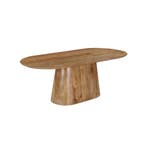 Mangohouten Eettafel Mick capsule 240×110 cm, Huis en Inrichting, Verzenden, Nieuw, Industriële meubels, Overige vormen