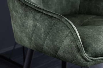 Design barkruk EUPHORIA groen fluweel zwart metalen poten, Huis en Inrichting, Ophalen of Verzenden, Nieuw