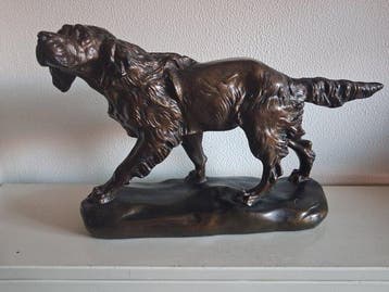 Thomas François Cartier (1879-1943) - sculptuur, Setter - 27