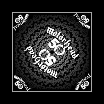 Motörhead 50 - Bandana officiële merchandise, Verzamelen, Ophalen of Verzenden, Nieuw, Kleding