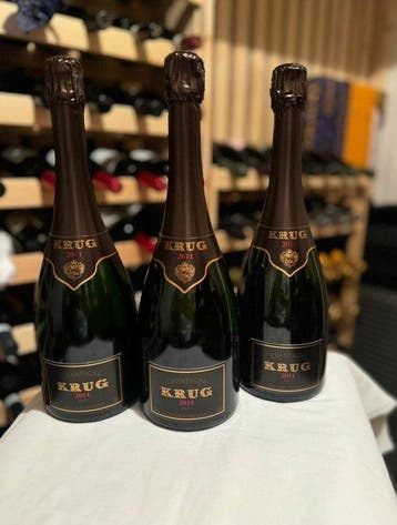 2011 Krug, Vintage - Champagne - 3 Flessen (0.75 liter), Nieuw