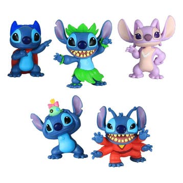 Lilo & Stitch Mini Figure 5-Pack Stitch Collectible Figure S, Verzamelen, Disney, Ophalen of Verzenden, Nieuw