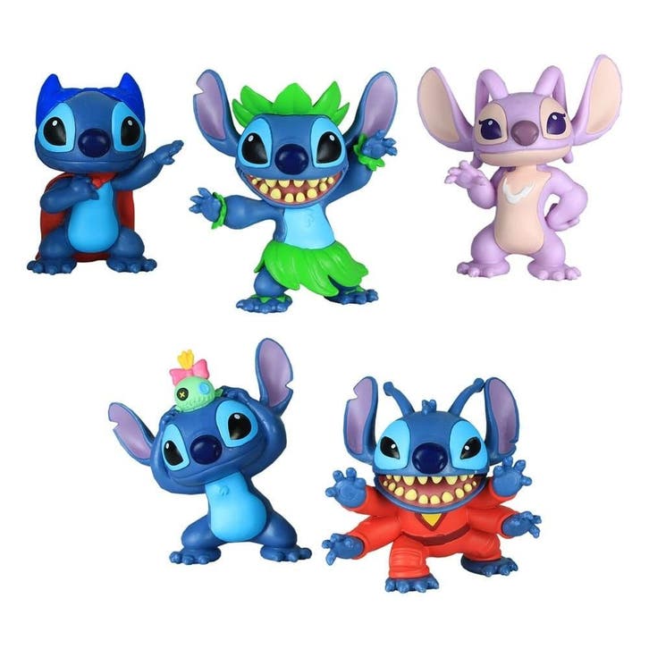 Lilo & Stitch Mini Figure 5-Pack Stitch Collectible Figure S, Verzamelen, Disney, Nieuw, Ophalen of Verzenden