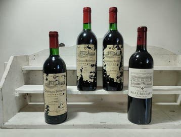 1983 x3 Chateau Bellevue & 2018 Chateau Beauregard -, Nieuw