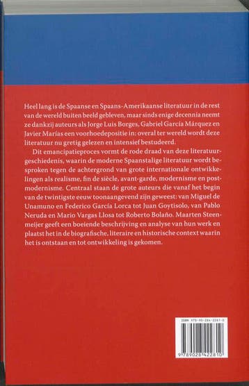Moderne Spaanse en Spaans-Amerikaanse literatuur, Verzenden, Gelezen, Maarten Steenmeijer