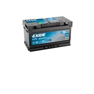 Exide EFB accu | EL752 | 12V 75Ah, Ophalen of Verzenden, Nieuw