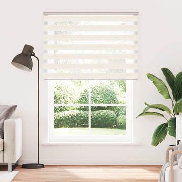 vidaXL Zebra Blind Marmer Beige 165x230 cm Stofbreedte 160,9, Verzenden, Nieuw, Beige
