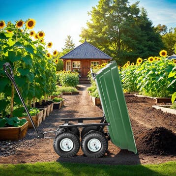 Handkar met kiepfunctie en luchtbanden draagkracht 300kg, Verzenden, Nieuw