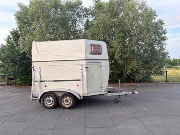 2-Paards Blomert paardentrailer LOW-BUDGET poly opbouw, Ophalen, Gebruikt, Hout, 2-paards trailer