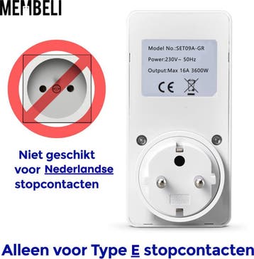 Membeli Tijdschakelaar voor Binnen - Schakelklok Stopcontact, Ophalen of Verzenden, Zo goed als nieuw