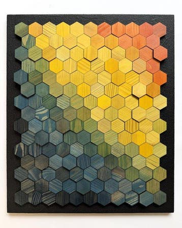Modern Mozaïek - WoodbyLukas Lukasz Kacprzuk - 2020+ -, Antiek en Kunst