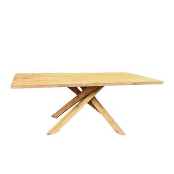 Stel uw rechthoekige tafel samen -  240x100 cm Houten, Ophalen of Verzenden, Nieuw