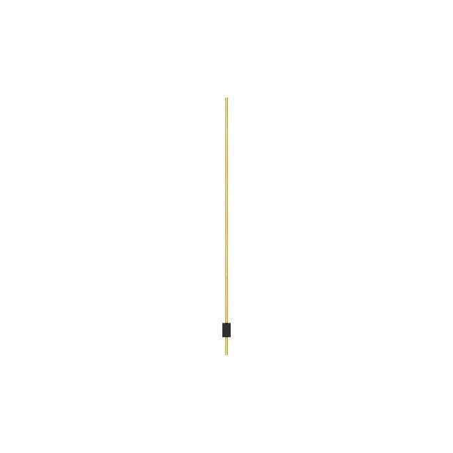 Wandlamp | COMO | 12W | 120cm | Goud | IP20, Huis en Inrichting, Lampen | Wandlampen, Nieuw, Metaal, Ophalen of Verzenden